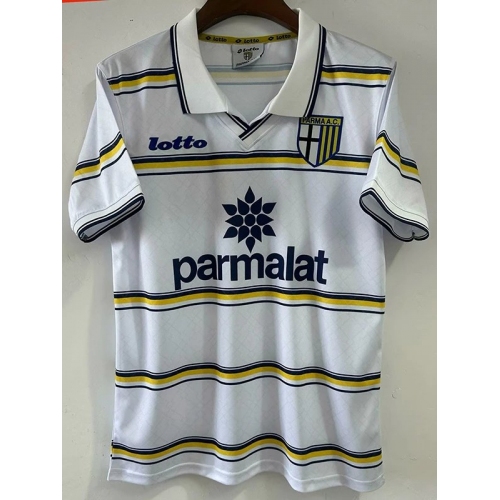 1998/1999 Parma White Retro Soccer Jersey