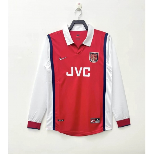 1998/1999 Retro Long Sleeve Arsenal Home Football Shirt