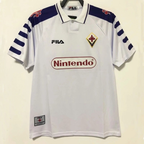 1998/2000 Fiorentina Away White Retro Soccer Jersey