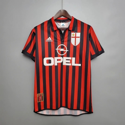 1999/2000 Retro AC Milan Home Football Shirt