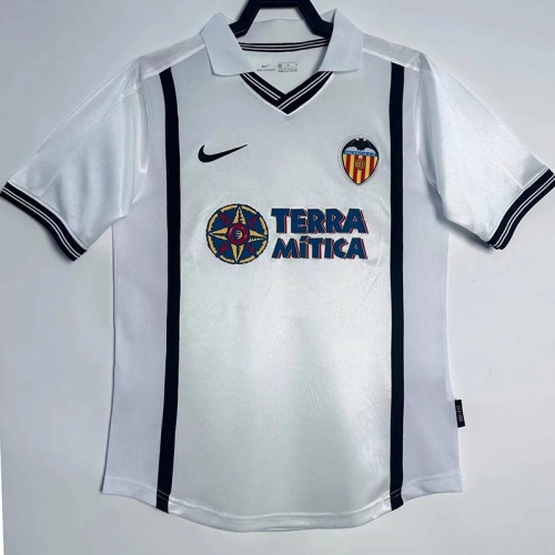 2000/2001 Valencia Home Retro Soccer Jersey