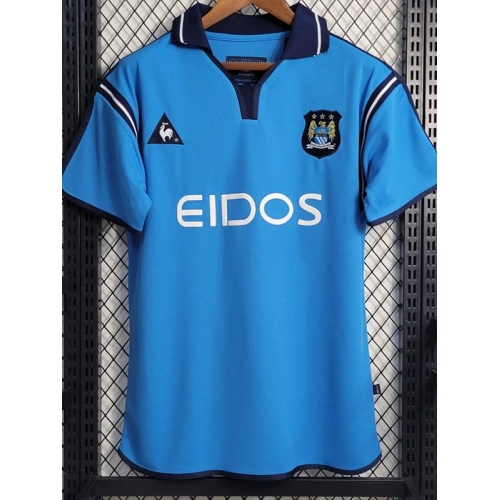 2001/2002 Man City Home Retro Soccer Jersey