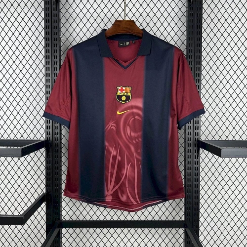 2001/2002 Retro Barcelona Joint Edition TRAVIS SCOTT Football Shirt