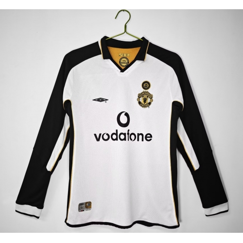 2001/2002 Retro Manchester United 100th Anniversary Edition Double-sided Long Sleeve Football Shirt