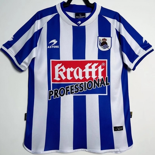 2002/2003 Real Sociedad Home Retro Soccer Jersey