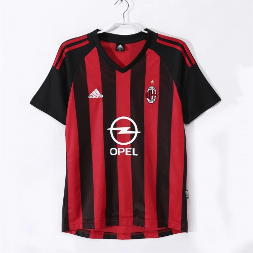 2002/2003 Retro AC Milan Home Football Shirt