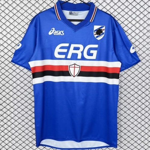 2003/2004 Sampdoria Home Retro Soccer Jersey