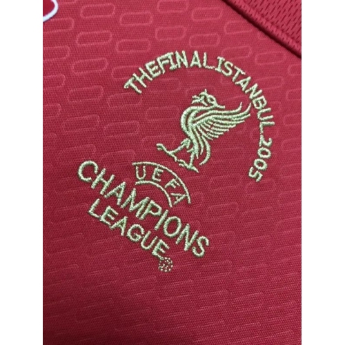 2005 Liverpool Retro Jersey UCL Final Home