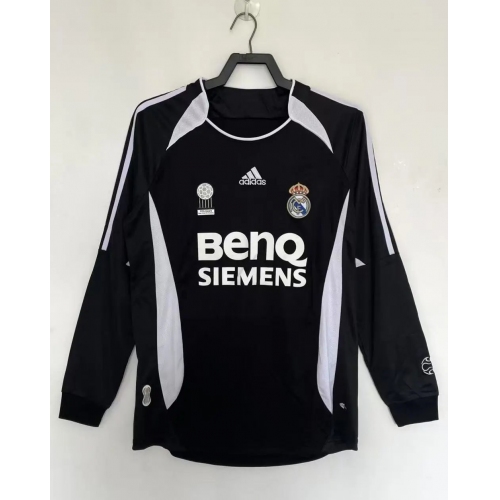 2006/2007 Long Sleeve Retro Real Madrid Away