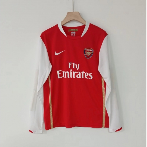 2006/2007 Retro Long Sleeve Arsenal Home Football Shirt