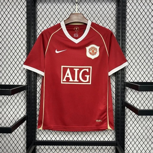 2006/2007 Retro Manchester United Home Football Shirt