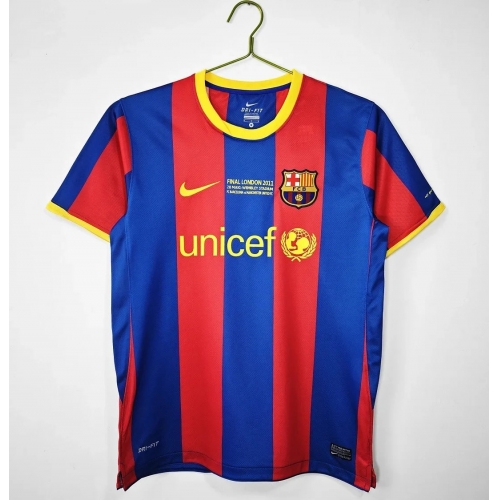 2010/2011 Retro Barcelona Home Football Shirt Champions League