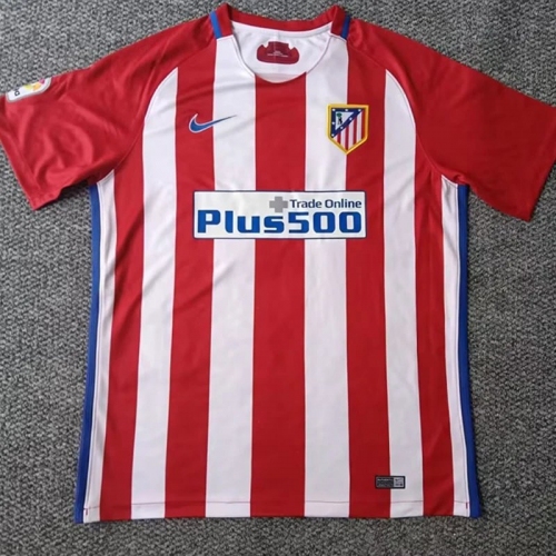 2016/2017 ATM Home Retro Soccer Jersey(带西甲章）