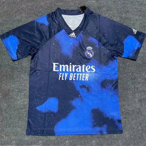 2018/2019 RMA Blue Special Edition Retro Soccer Jersey