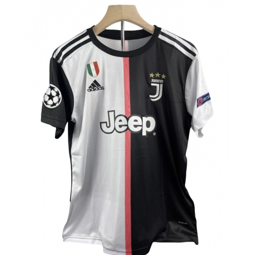 2019-20 Juventus Home Retro Soccer Jersey Ronaldo #7