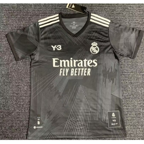 2021/2022 Retro Madrid Y3 Black Football Shirt