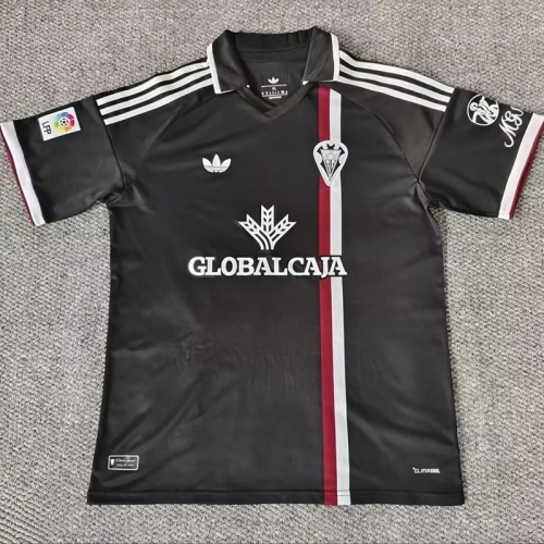 25/26 Albacete Black Retro Soccer Jersey(带复古章)