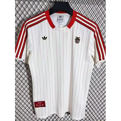 25/26 Benfica Retro Commemorative Edition White Fans Soccer Jersey