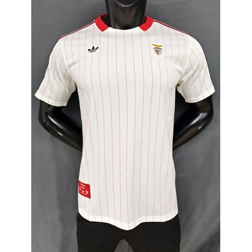 25/26 Benfica Retro Commemorative Edition White Player Version Soccer Jersey