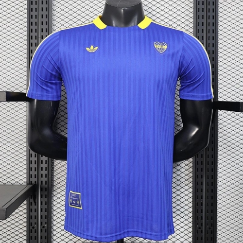 25/26 Boca Retro Editio Blue Player Version Soccer Jersey