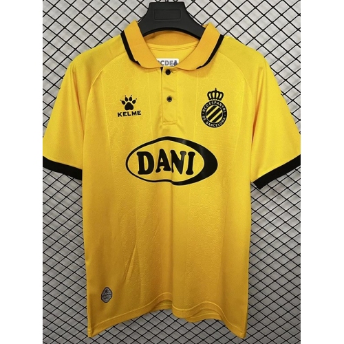 25/26 Espanyol 125th Anniversary Edition Yellow Fans Soccer Jersey