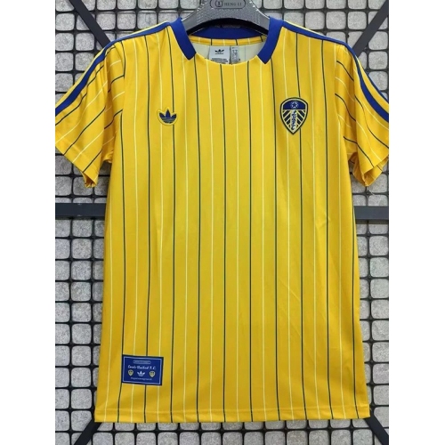 25/26 Leeds United Retro Commemorative Edition Yellow Fans Soccer Jersey