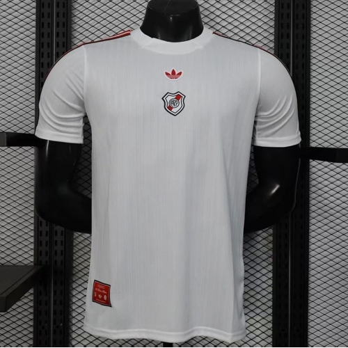 25/26 River Plate Anniversary Edition Retro White Player Version Training Shirts