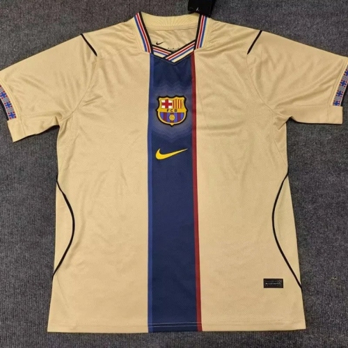 26/27 BAR Retro Edition Yellow Fans Soccer Jersey