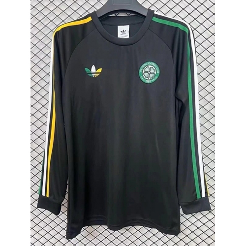 26/27 Celtic Origin Edition Black Long Sleeve Fans Soccer Jersey