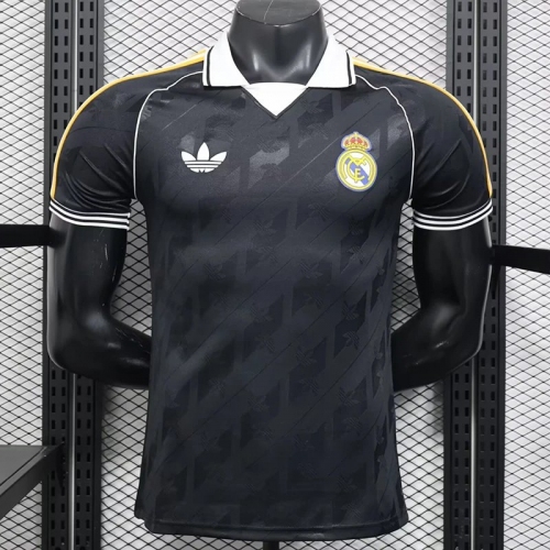 26/27 RMA Black Leisure Retro Player Version Soccer Jersey