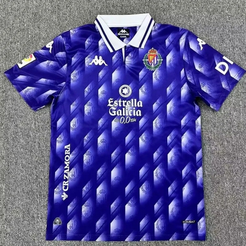 26/27 Valladolid Retro Edition Fans Soccer Jersey(带复古章)