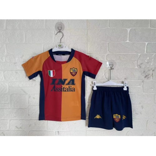 AS Roma Home Retro Kids Suit 2001/02