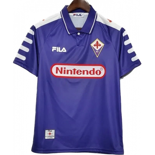 Fiorentina 1998/99 Retro Soccer Jersey Home Replica