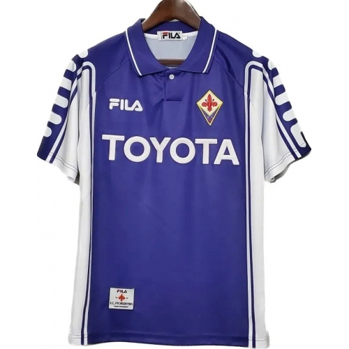 Fiorentina 1999/00 Retro Soccer Jersey Home Replica