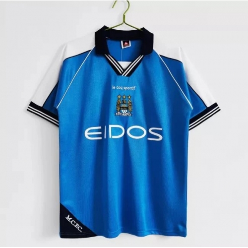 Manchester City Home Retro Jersey 99/01