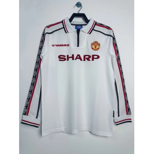 Manchester United Commemorative Edition Long Sleeve Retro Jersey 98/99