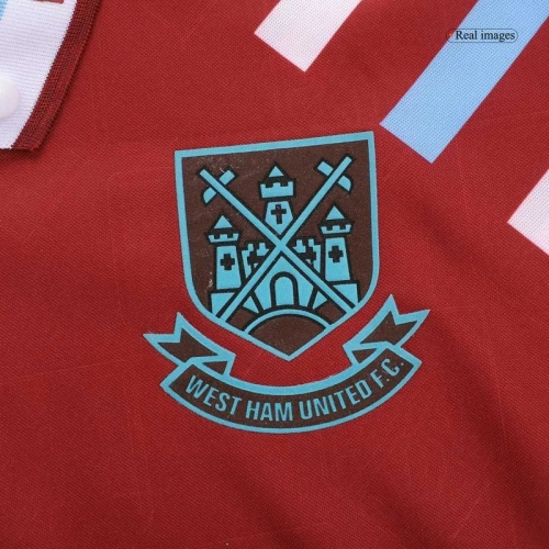 West Ham United 1991/92 Retro Jersey Home