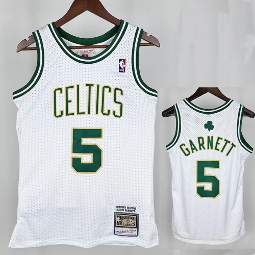 07/08 CELTICS GARNETT #5 Platinum Top Quality Hot Pressing Retro NBA Jersey