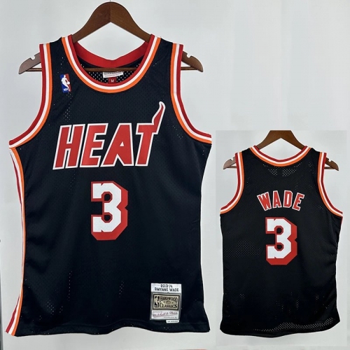 13/14 HEAT WADE # 3 Top Quality Hot Pressing Retro NBA Jersey