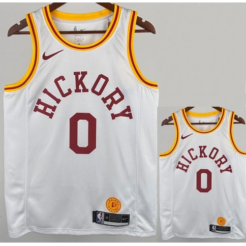 19/20 Indiana Pacers HALIBURTON #0 White Retro Top Quality Hot Pressing NBA Jersey