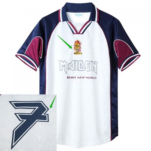 1999 West Ham Iron Lady Away #7 Retro Soccer Jersey (西汉姆铁娘子客场带7号）
