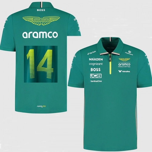 2025 Martin Aston Poll Green #14 Racing Suit（翻领14号）