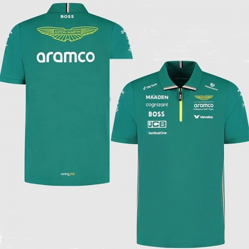 2025 Martin Aston Poll Green Racing Suit（翻领）