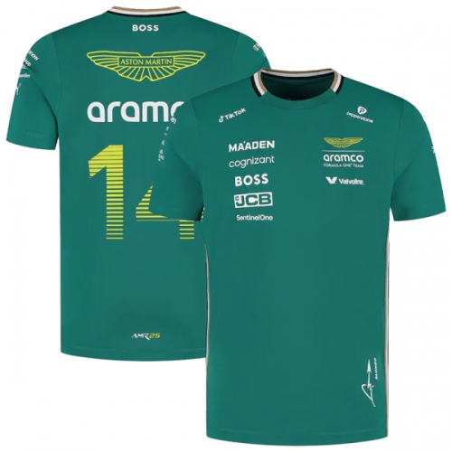 2025 Martin Aston round neck Green #14 Racing Suit（圆领14号）