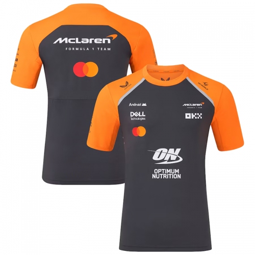 2025 McLaren Dark Blue Round Neck Racing Suit(圆领)
