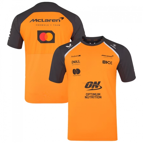 2025 McLaren Orange Round Neck Racing Suit(圆领)