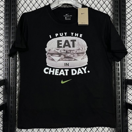 2025 T247 Hamburger ETA NK Black Pure Cotton T-shirt