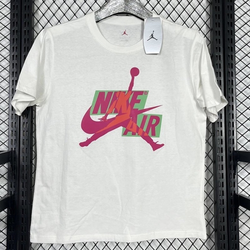 2025 T249 Flying Man White Pure Cotton T-shirt