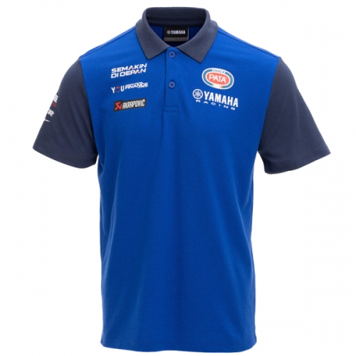 2025 Yamaha Blue Polo Racing Suit (翻领)