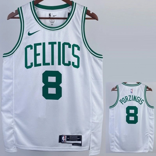 22/23 CELTICS PORZINGIS #8 White Top Quality Hot Pressing NBA Jersey